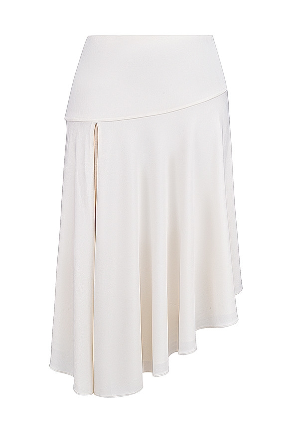 Mistress Rocks Ivory Asymmetric Midi Skirt - SALE — image 10