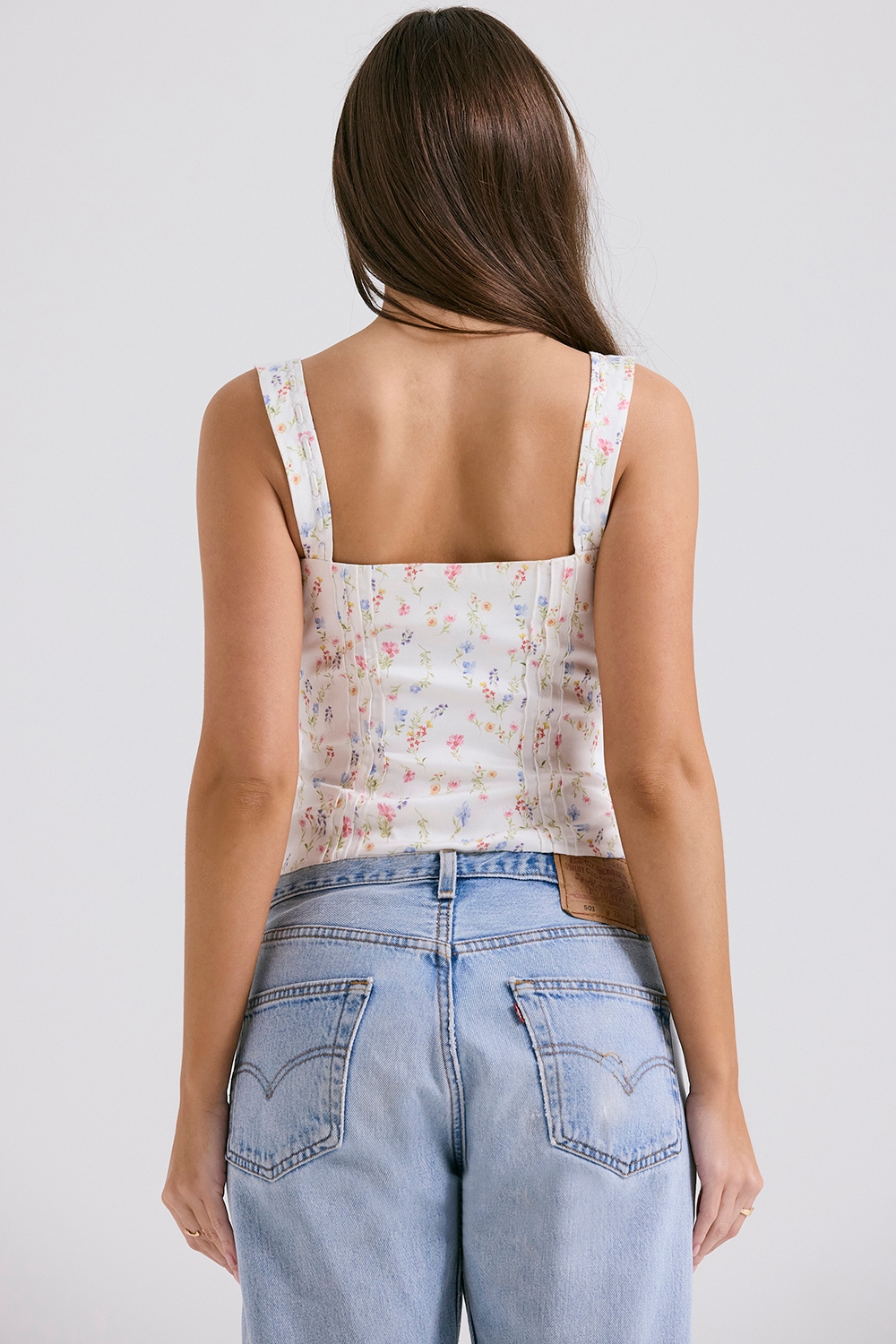 Chicca  White Posy Print Top — image 9