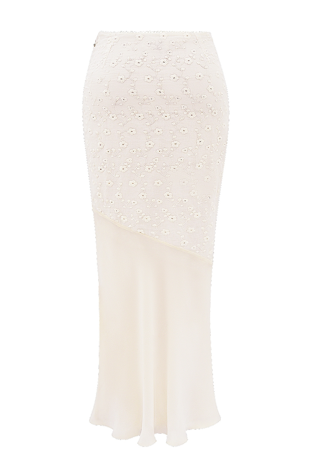 Lana  Vintage Cream Cotton Broderie Anglais Maxi Skirt — image 16