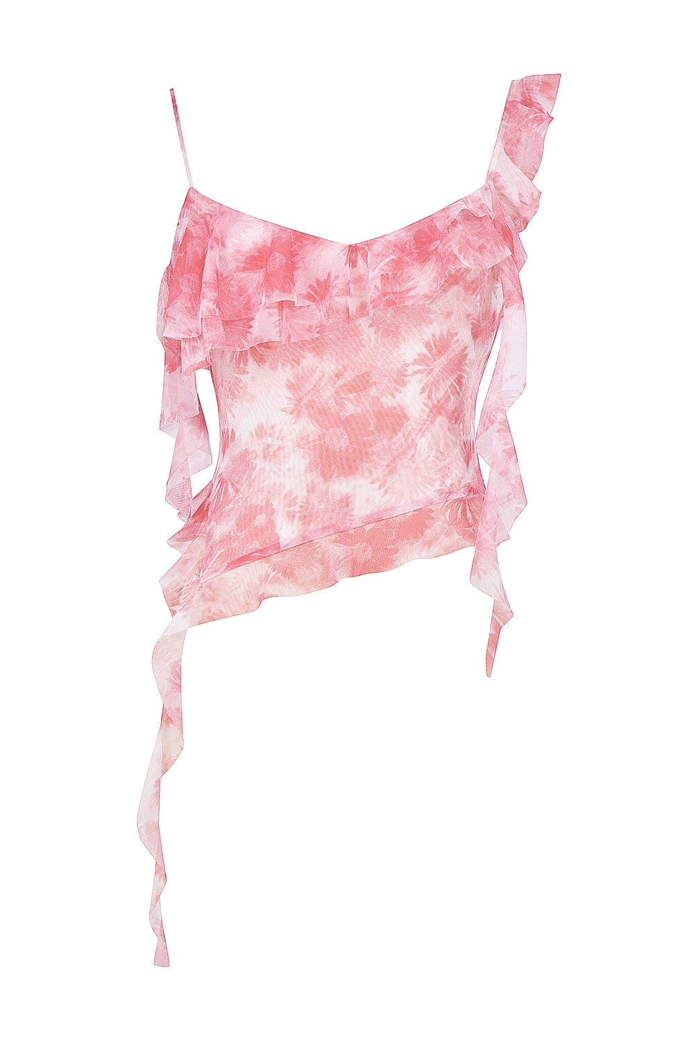 Mistress Rocks Pink Floral Print Ruffle Top - SALE — image 12