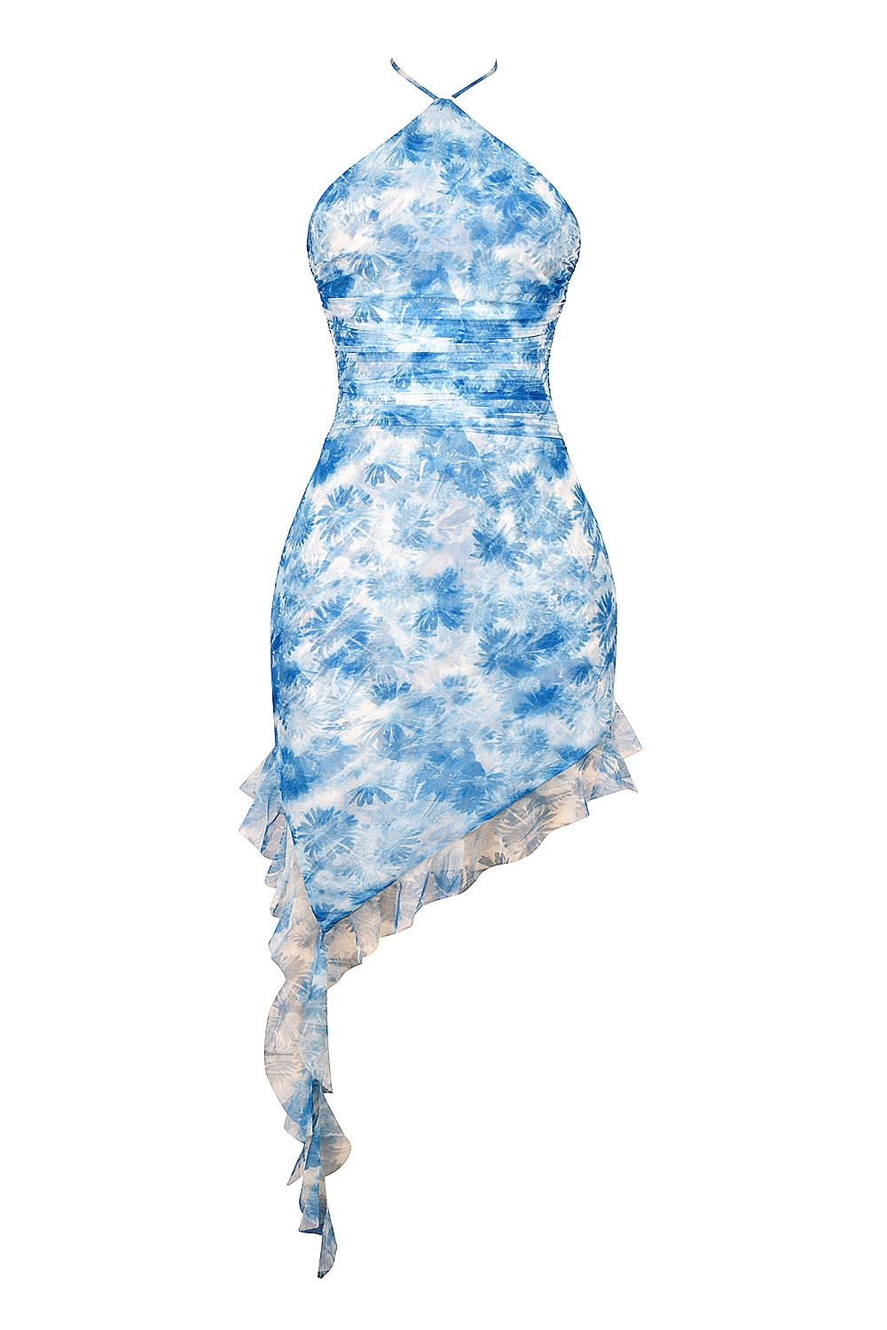 Mistress Rocks Blue Floral Print Ruffle Mini Dress - SALE — image 13