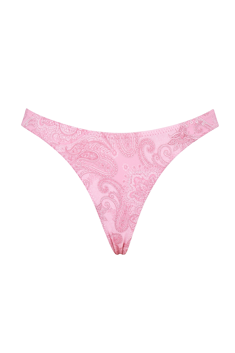 Capri  Pink Paisley High Leg Bikini Bottom — image 11