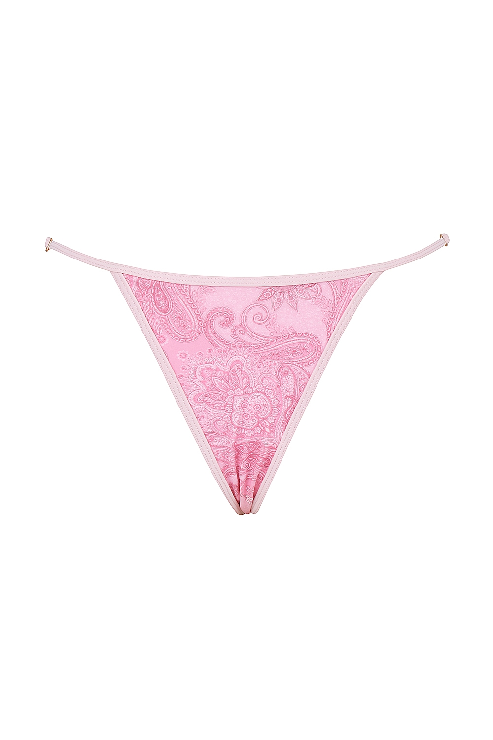 Cote DAzur  Pink Paisley Thong Bikini Bottom — image 10
