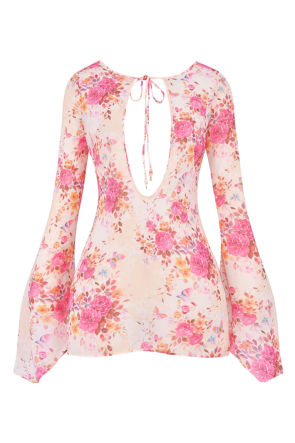 Oceana  Floral Print Beach Cover Up — image 6
