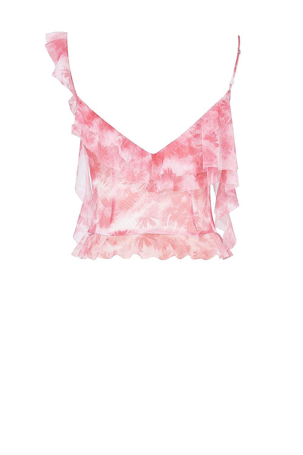 Mistress Rocks Pink Floral Print Ruffle Top - SALE — image 14