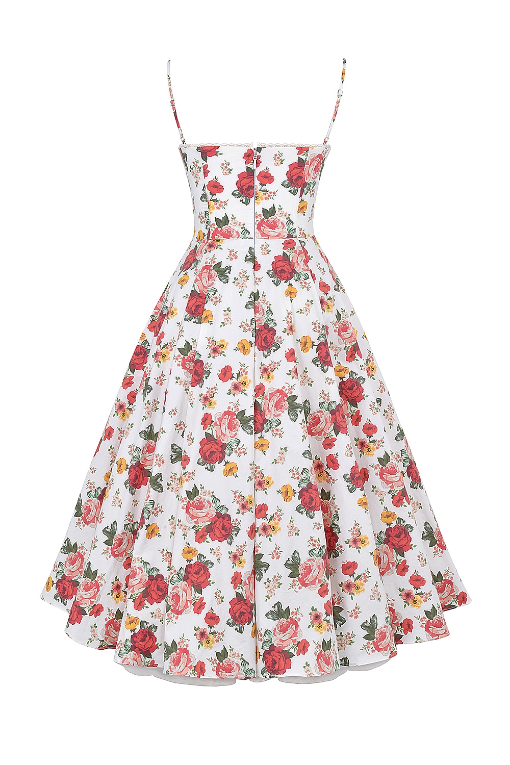 Mademoiselle  Italian Rose Print Tulle Midi Dress — image 20