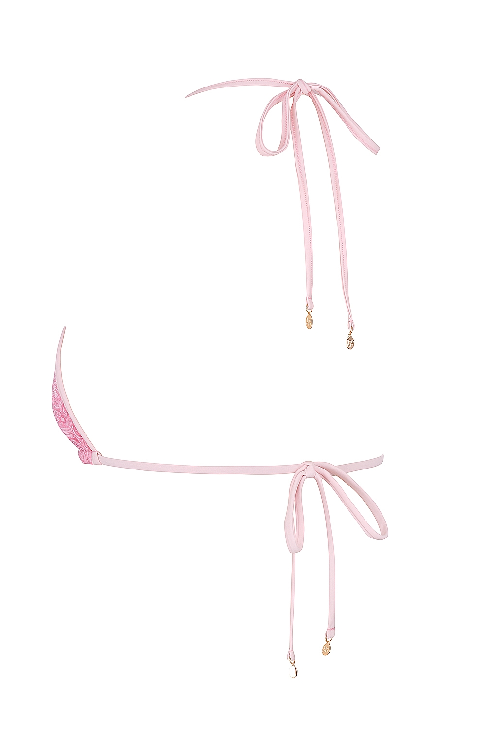 Bali  Pink Paisley Triangle Bikini Top — image 11