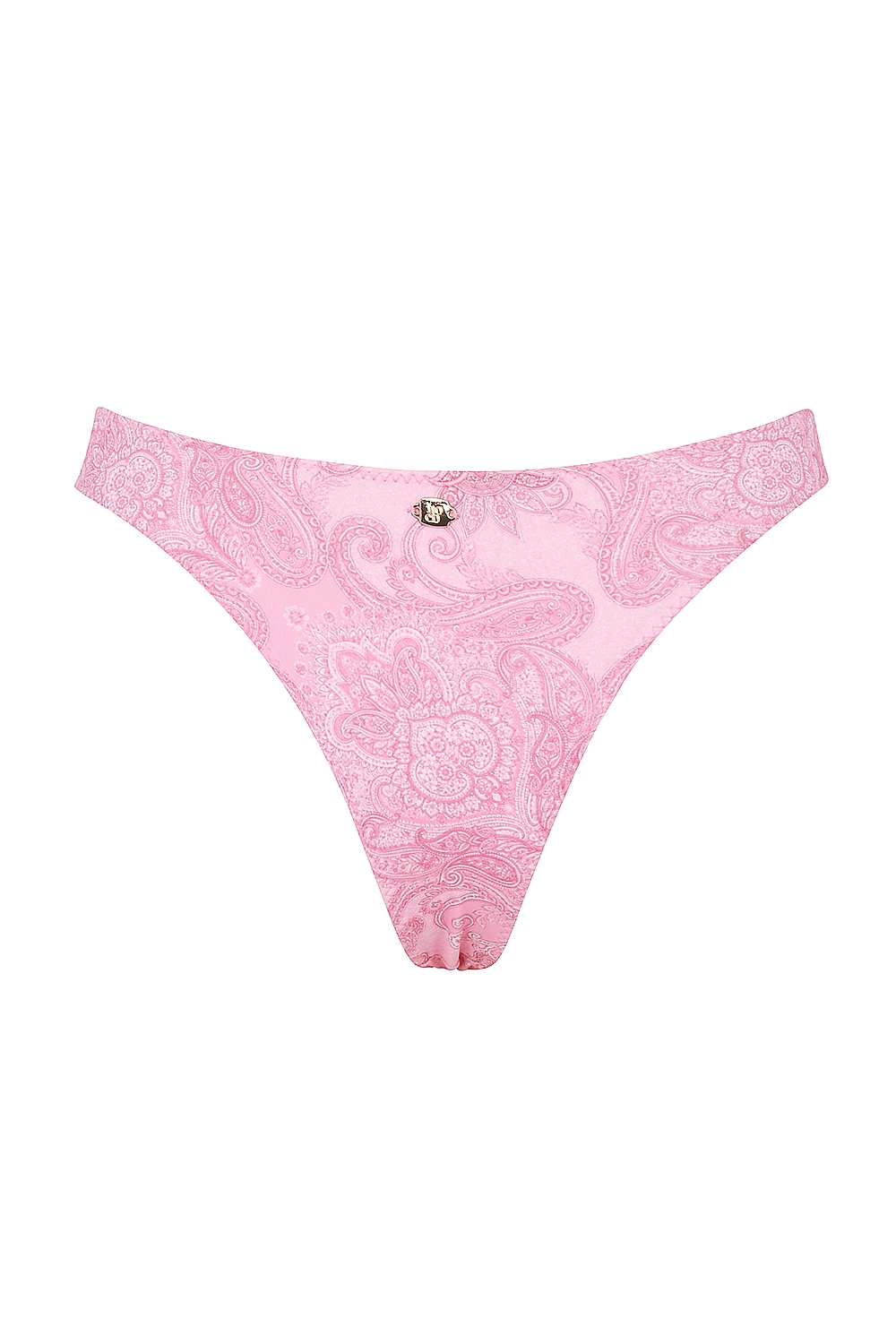 Capri  Pink Paisley High Leg Bikini Bottom — image 13