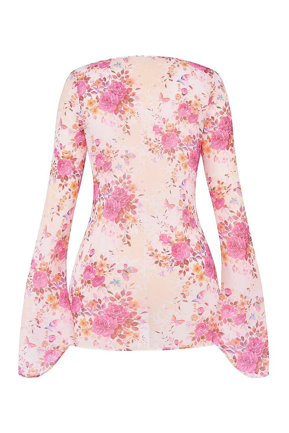 Oceana  Floral Print Beach Cover Up — image 8
