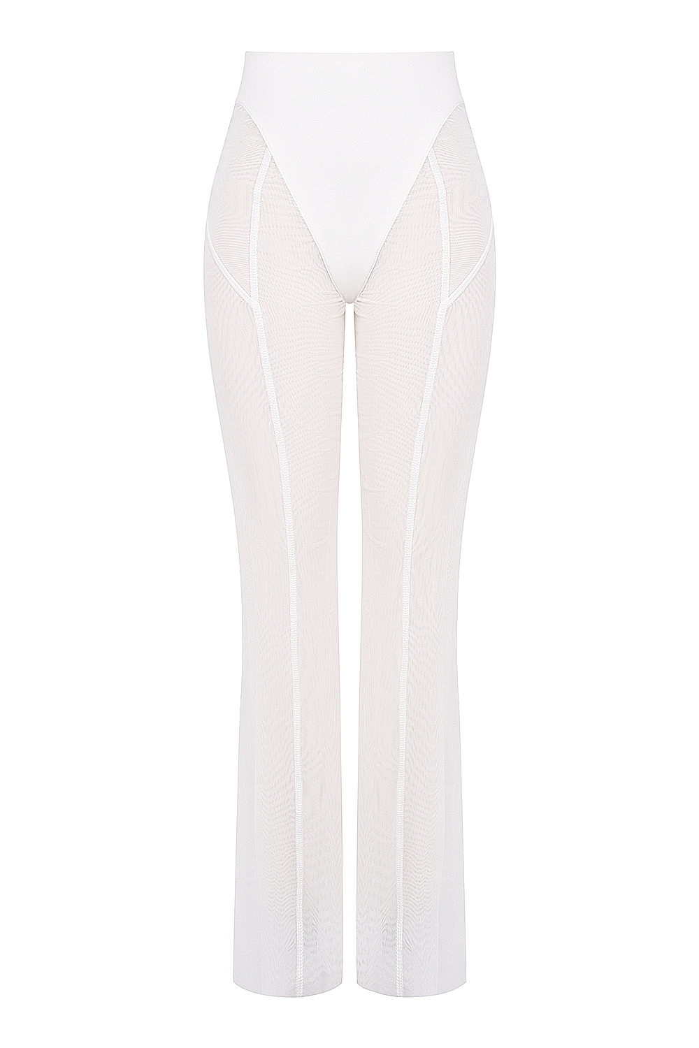 Avalon  White Mesh High Waist Trousers — image 9