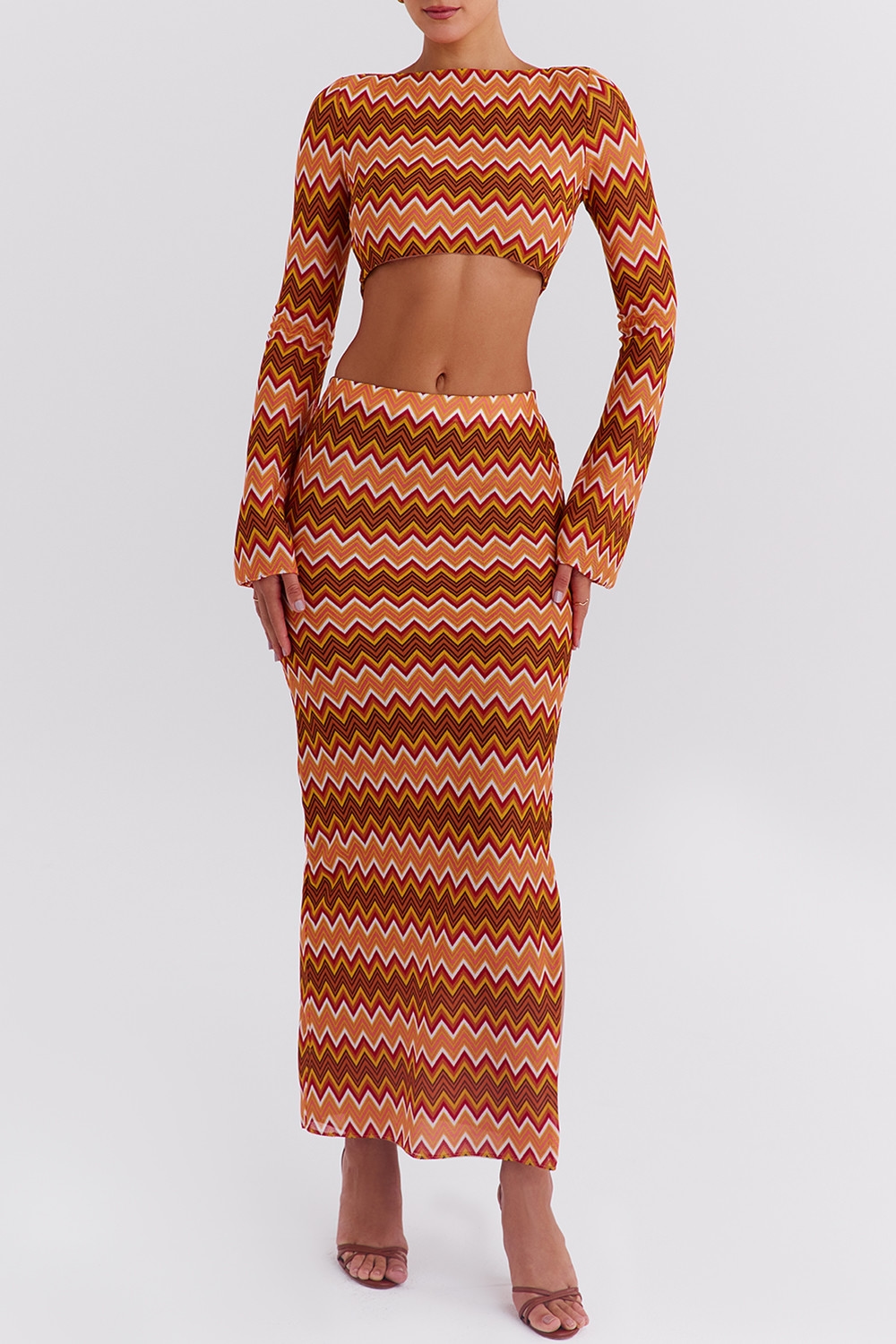 Mistress Rocks Multicolour Knit Open Back Top - SALE — image 3