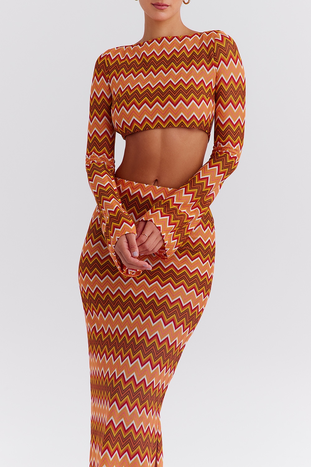 Mistress Rocks Multicolour Knit Open Back Top - SALE — image 5