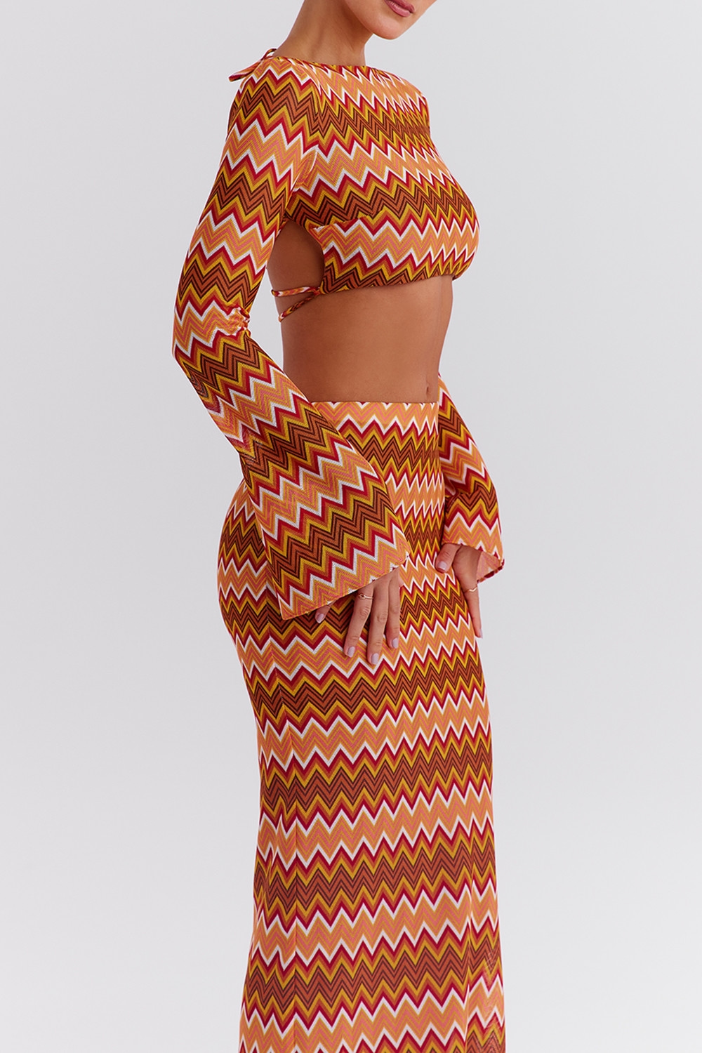 Mistress Rocks Multicolour Knit Open Back Top - SALE — image 8