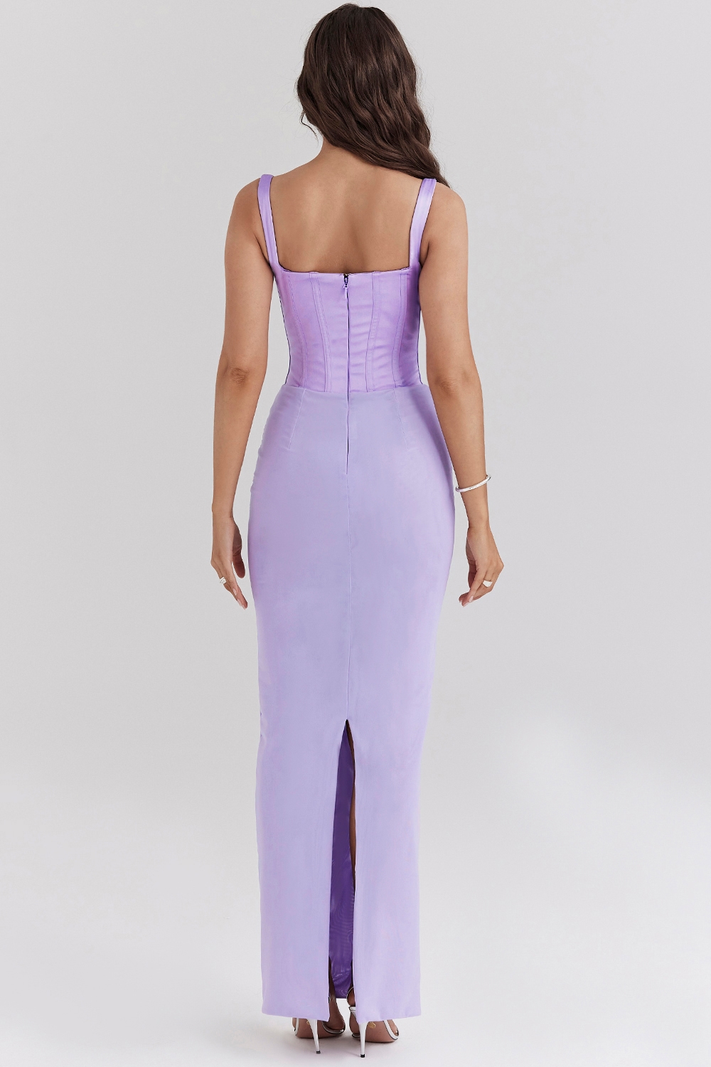 Breeze  Orchid Satin Corset Maxi Dress — image 7