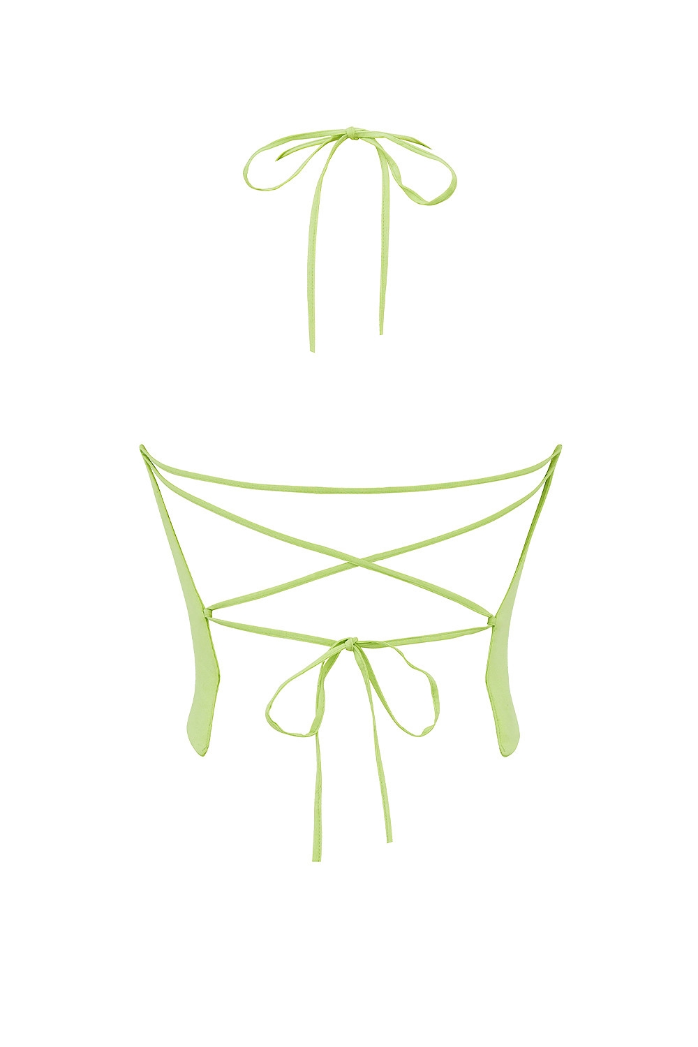 Mistress Rocks Matcha Open Back Floral Cutout Top - SALE — image 15