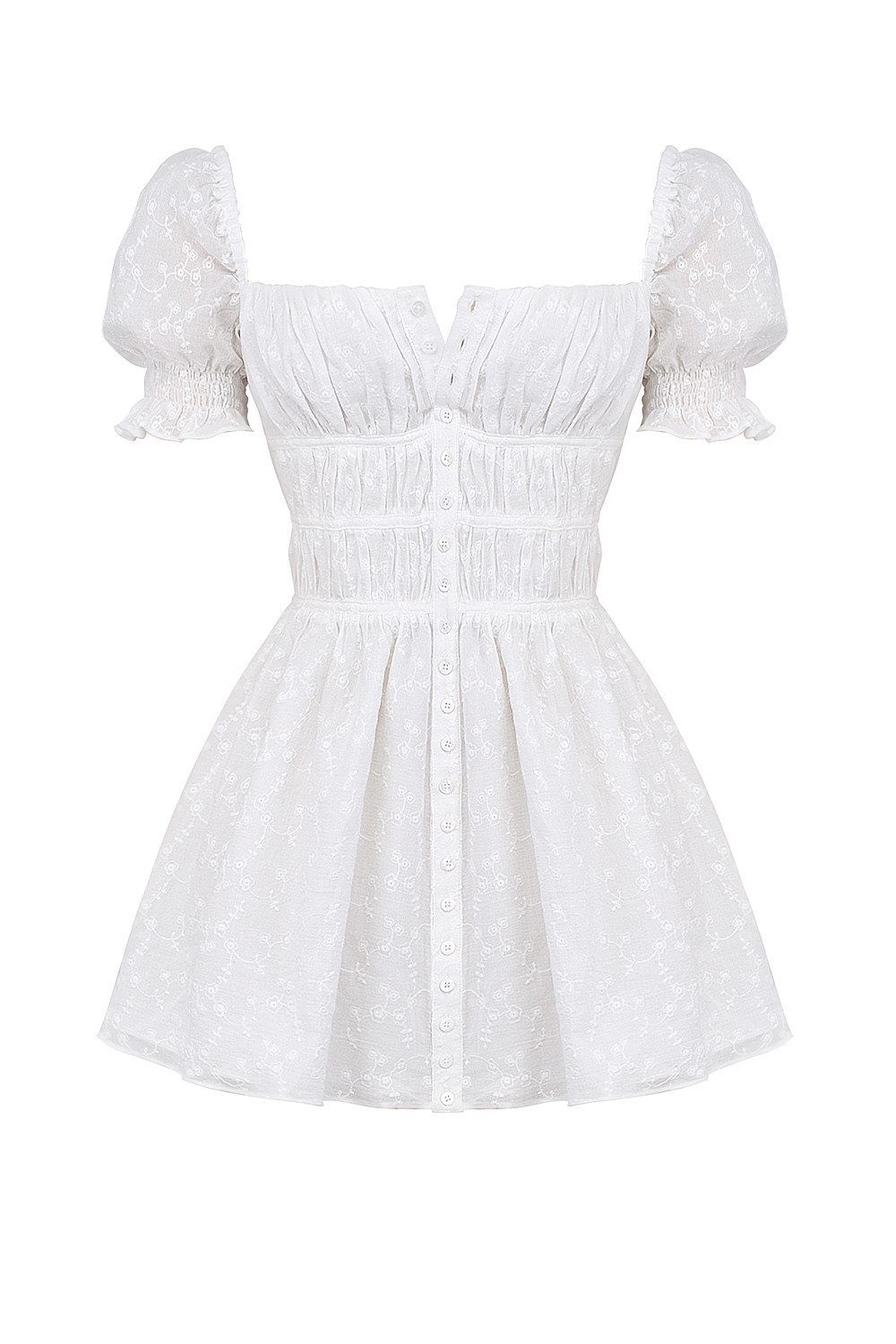 Mistress Rocks Cloud Gathered Broderie Mini Dress - SALE — image 13