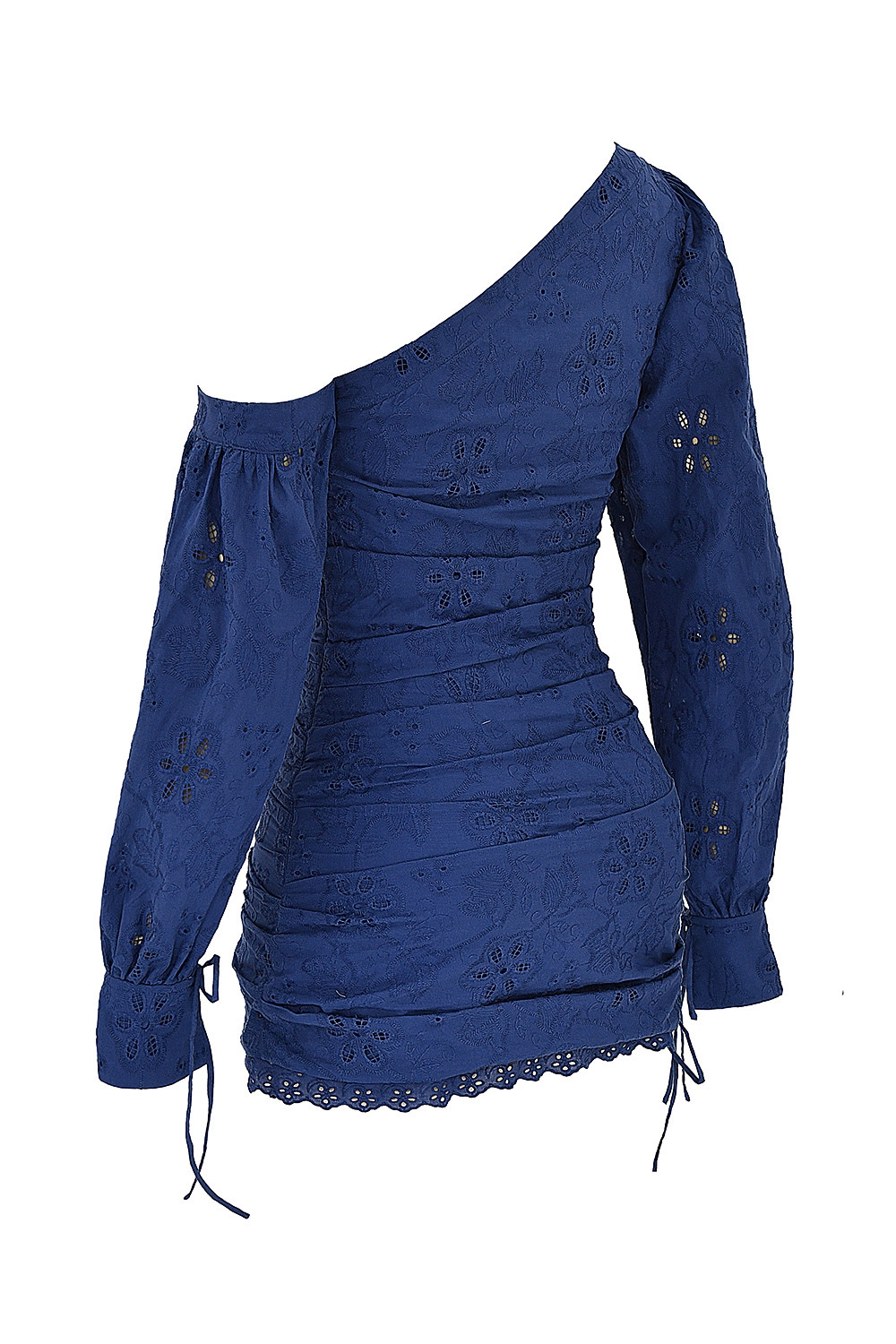 Mistress Rocks Navy Broderie Cotton Off Shoulder Mini Dress - SALE — image 12