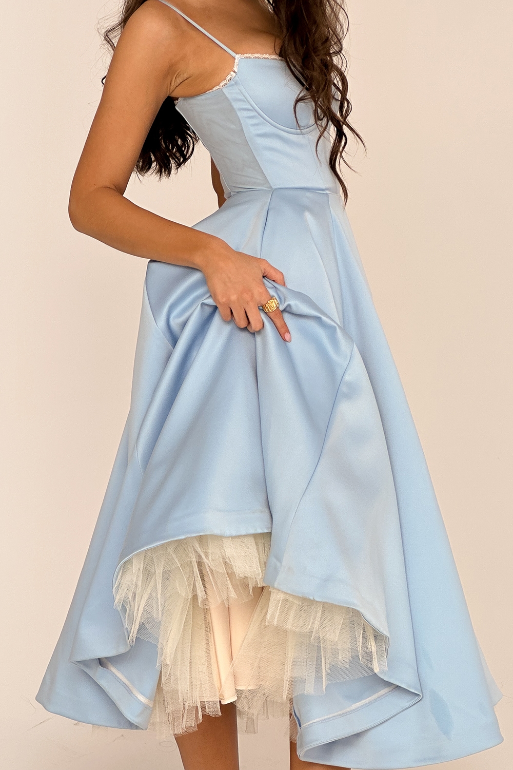 Mademoiselle  Cinderella Blue Tulle Midi Dress — image 12