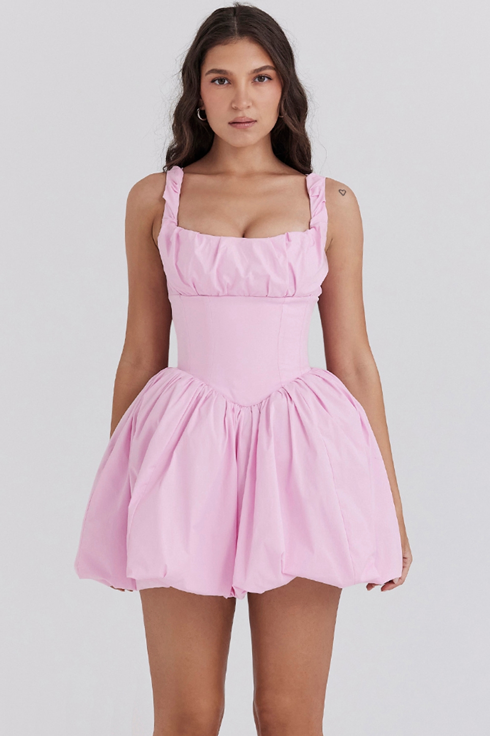 Le Puff Cotton Candy Cotton Tulle Mini Dress