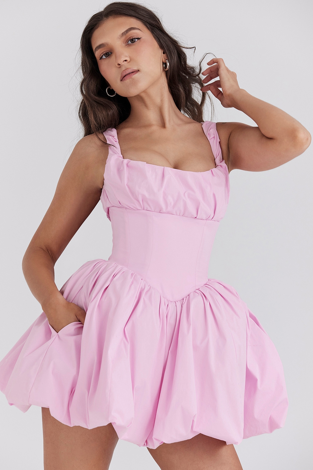 Le Puff  Cotton Candy Cotton Tulle Mini Dress — image 3