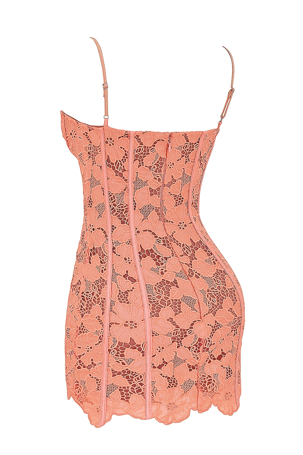Ilayda  Sorbet Embroidered Floral Lace Mini Dress — image 9
