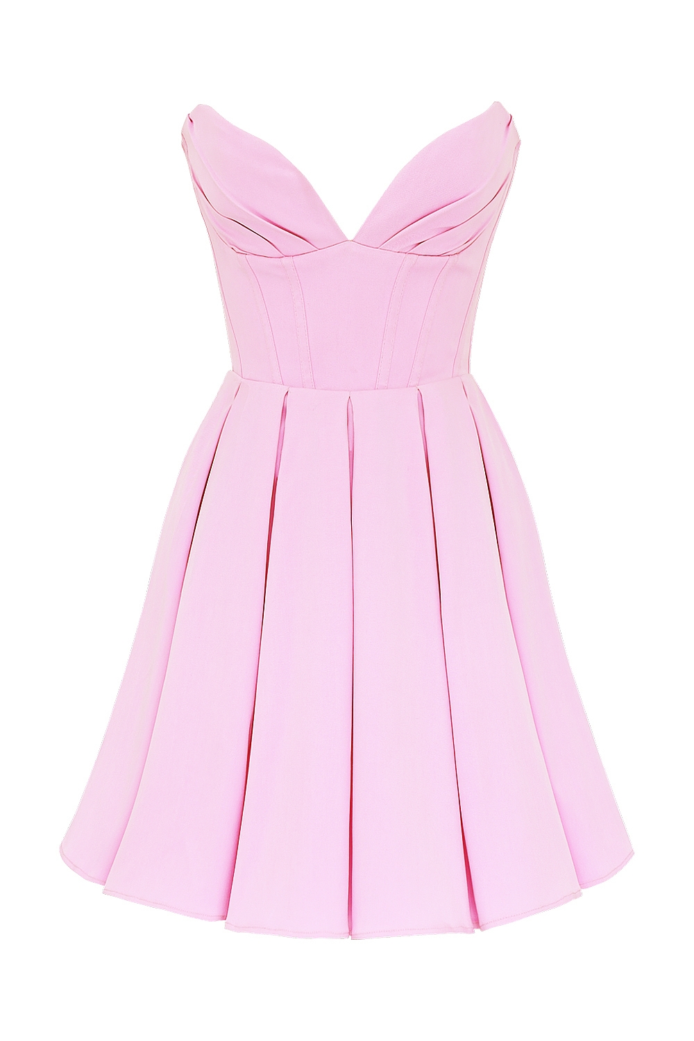 Mar Cotton Candy Twill Strapless Mini Dress — image 10