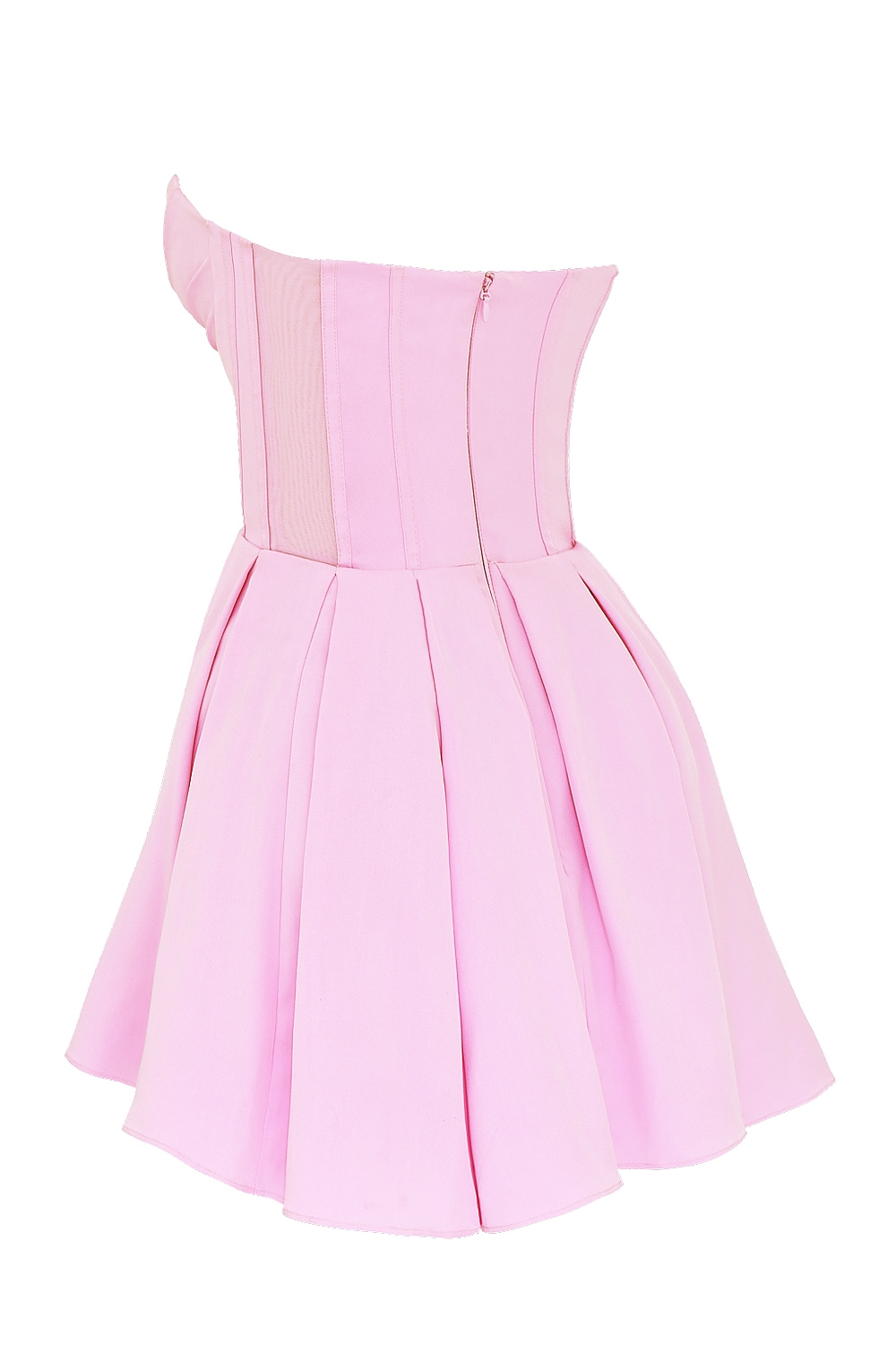 Mar Cotton Candy Twill Strapless Mini Dress — image 11