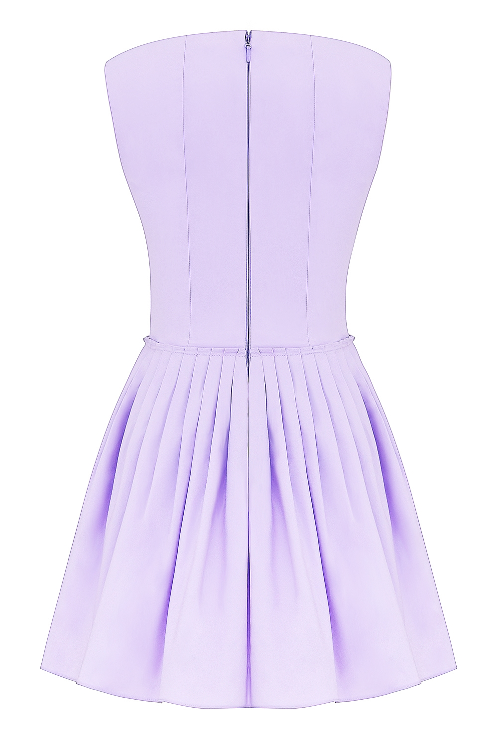 Cupid  Orchid Pleated Cotton Mini Dress — image 10