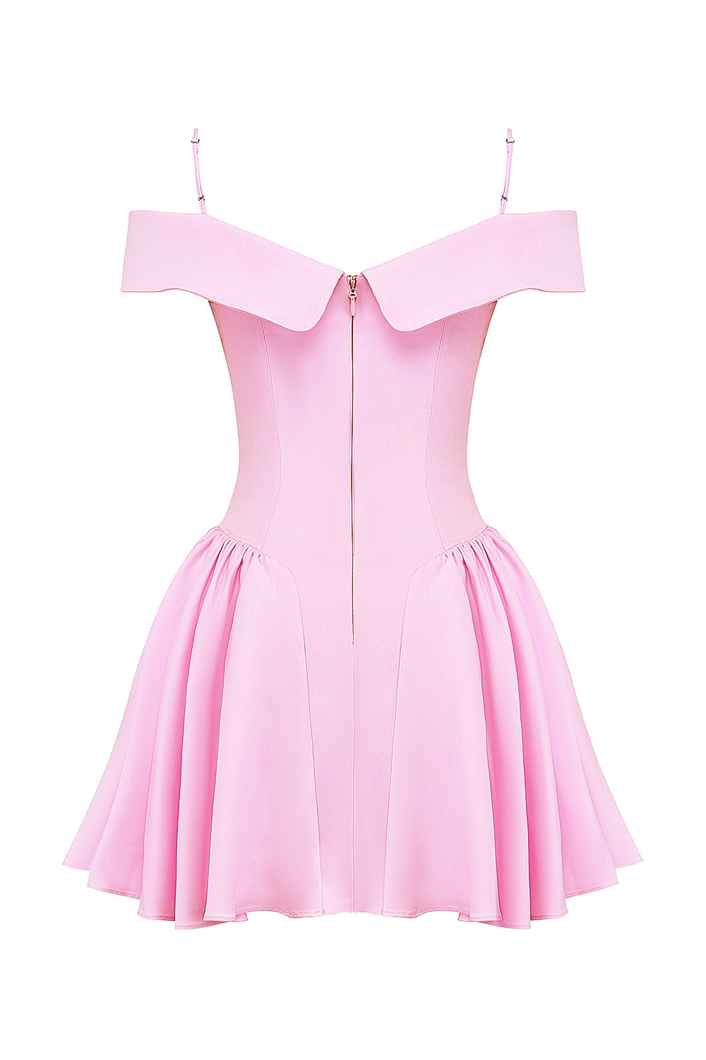 Elida  Cotton Candy Twill Off Shoulder Mini Dress — image 10