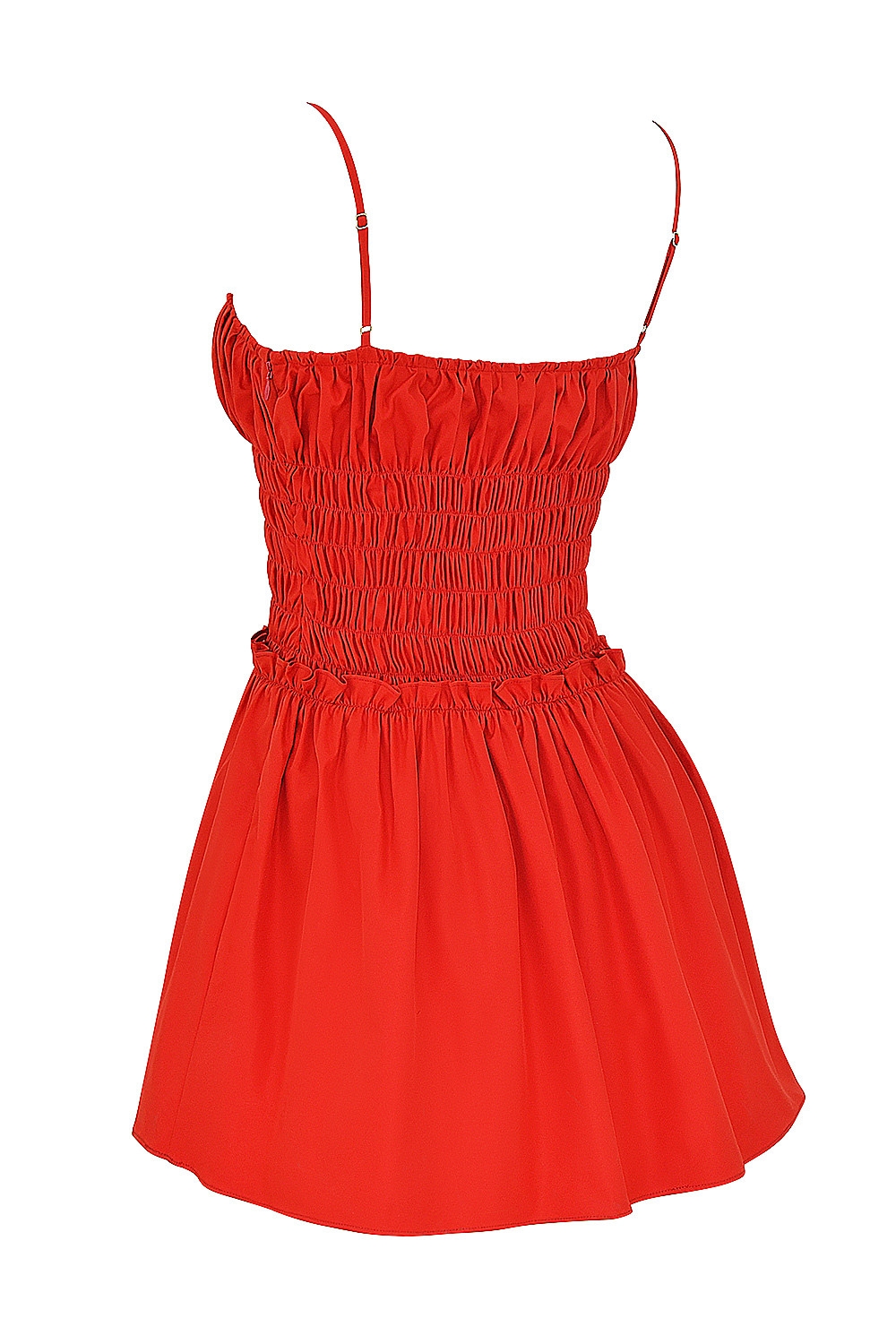 Mistress Rocks Red Shirred Gathered Mini Dress - SALE — image 12