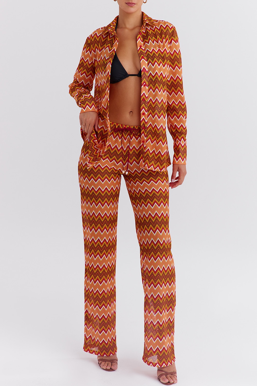 Mistress Rocks Multicolour Knit Oversized Shirt - SALE — image 3