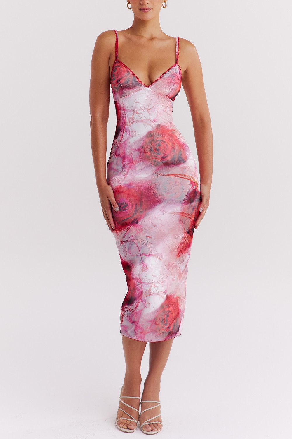 Mistress Rocks Rose Print Midi Dress - SALE — image 5