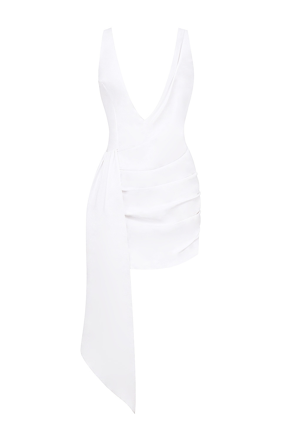 Mistress Rocks White Plunge Draped Mini Dress - SALE — image 10