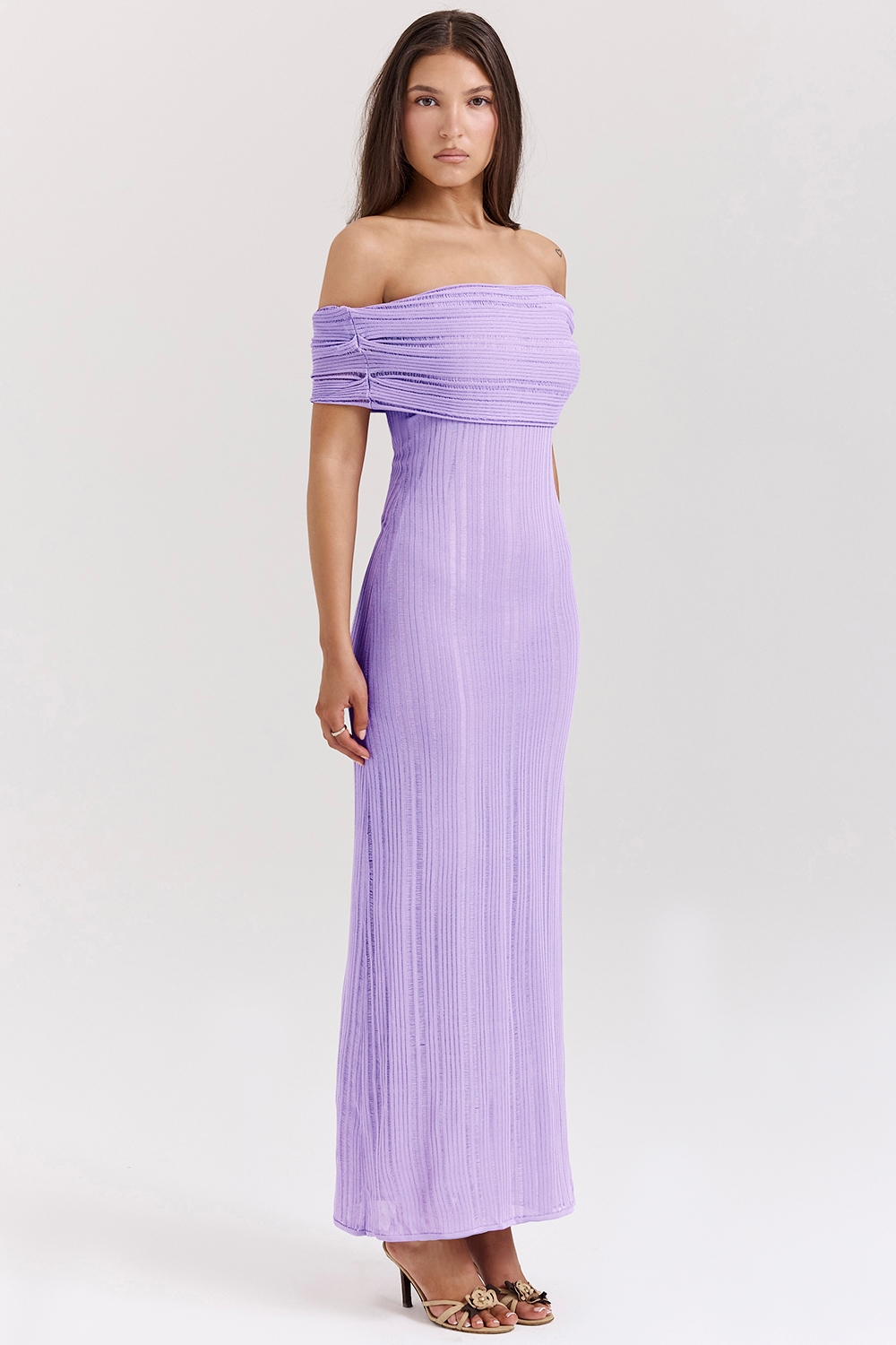 Micah  Orchid Ladder Knit Maxi Dress — image 2