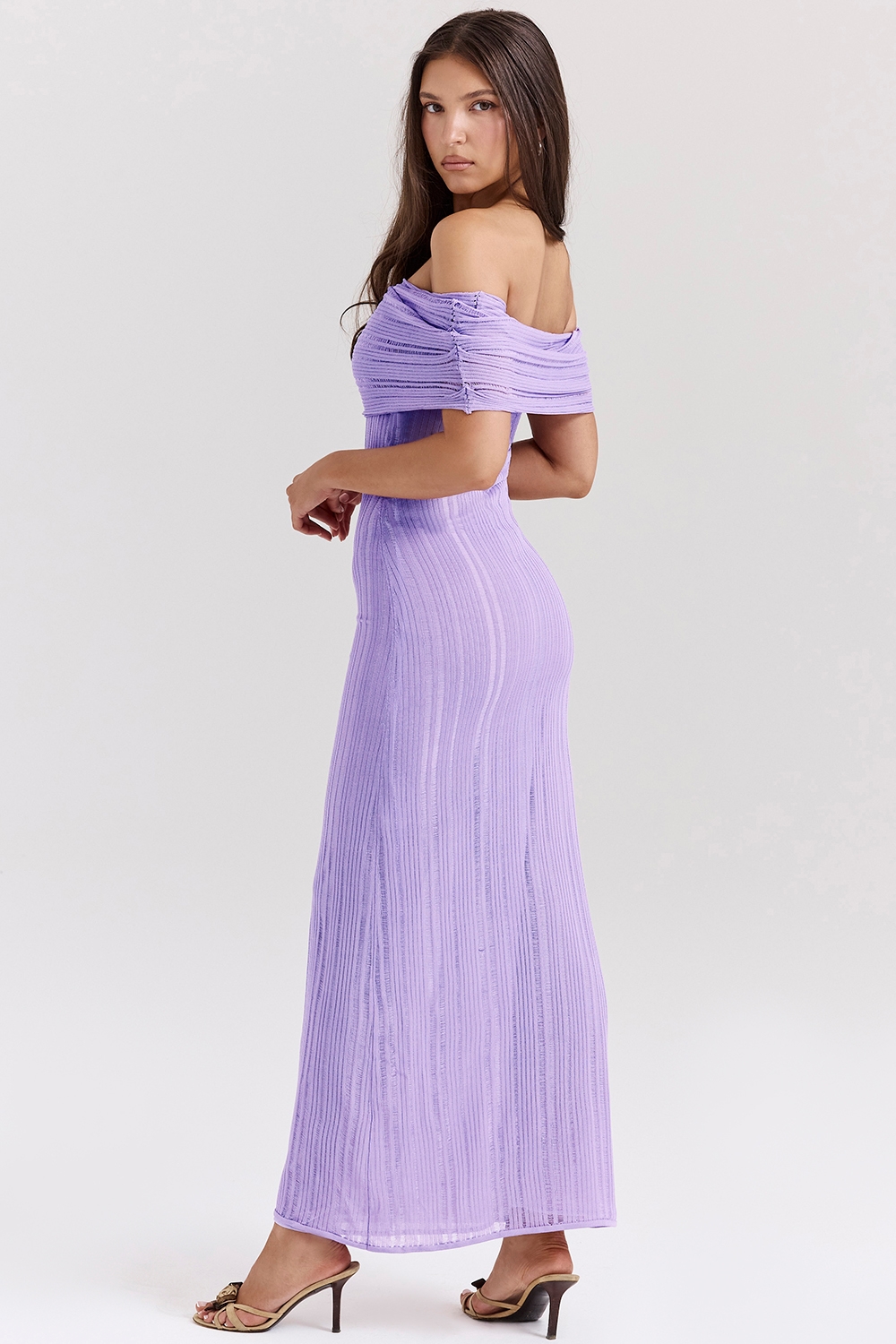 Micah  Orchid Ladder Knit Maxi Dress — image 3