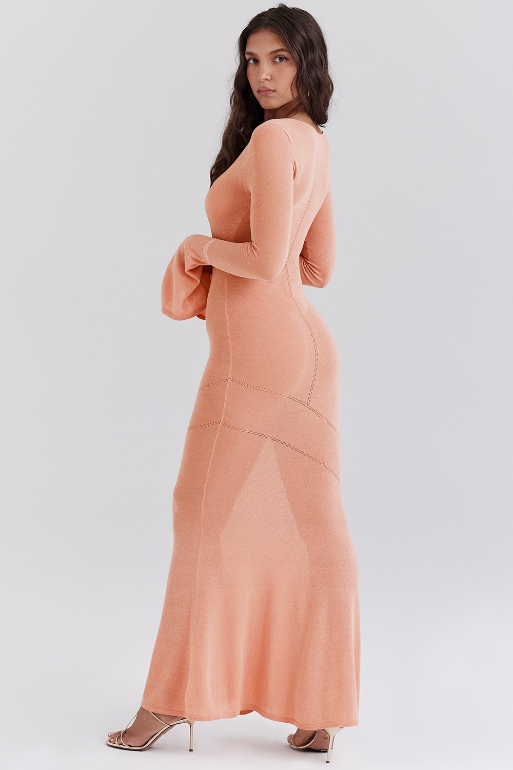 Sereia  Sorbet Metallic Knit Maxi Dress — image 5