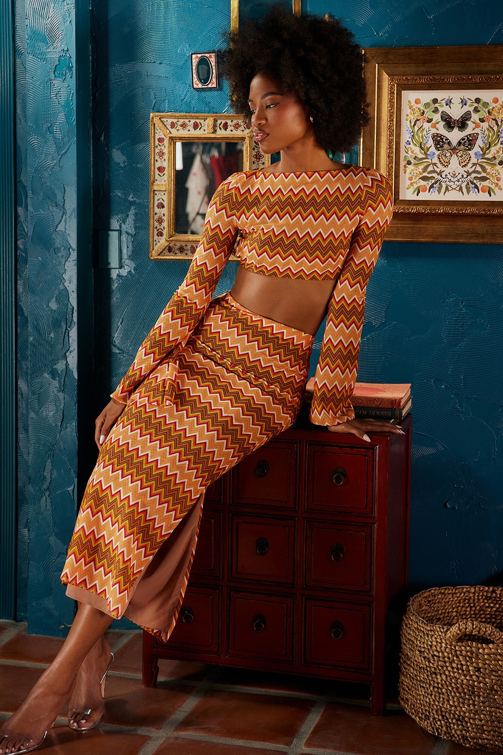 Mistress Rocks Multicolour Knit Maxi Skirt - SALE — image 9