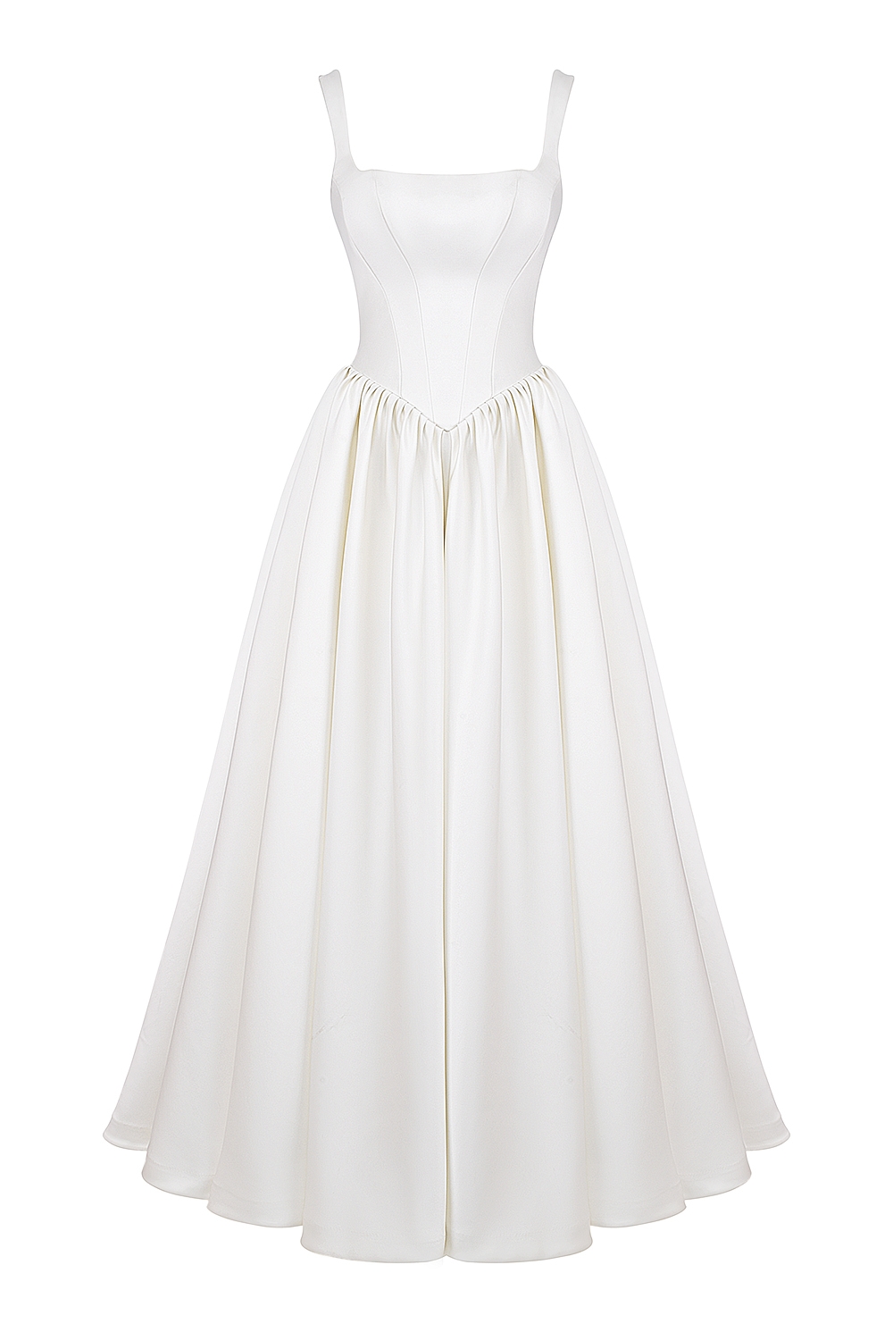 Lillianna  Ivory Italian Satin Corset Bridal Gown — image 13