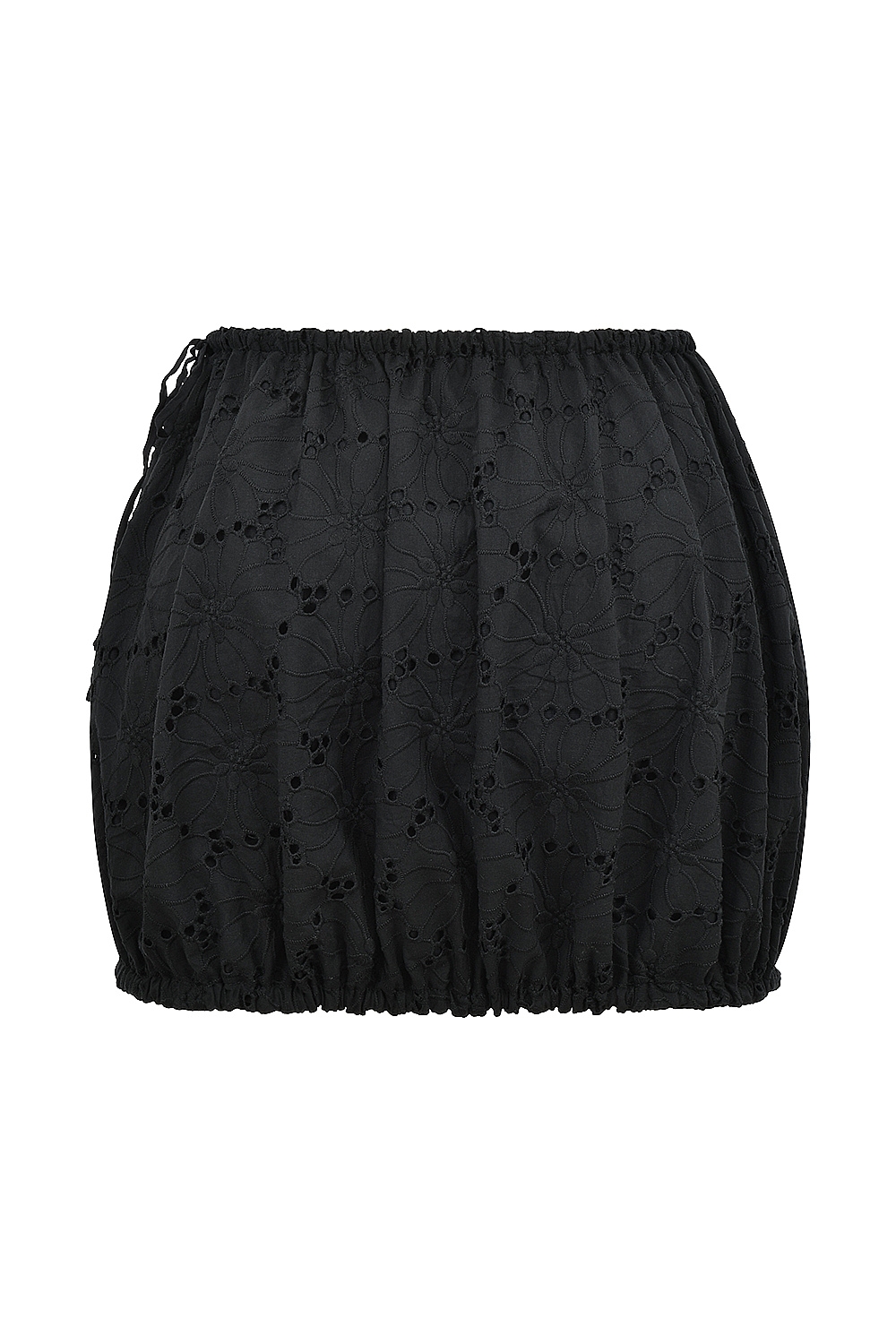Mistress Rocks Black Broderie Cotton Puff Ball Skirt - SALE — image 12