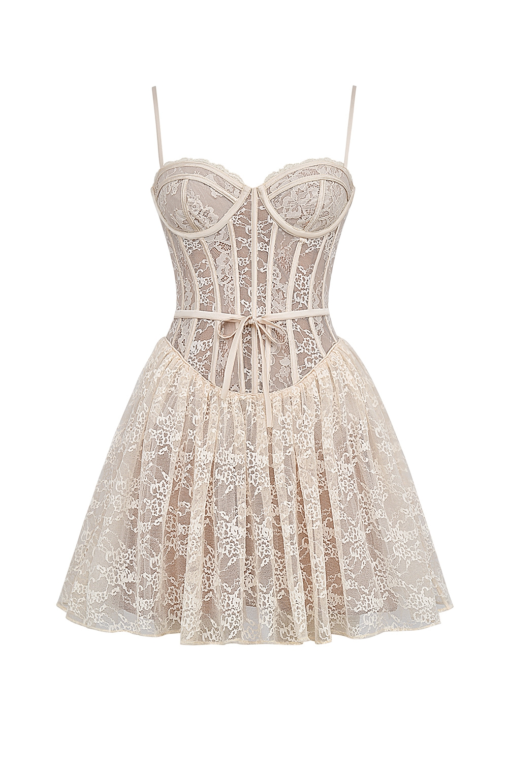 Louisa  Vintage Cream Lace Mini Dress — image 11