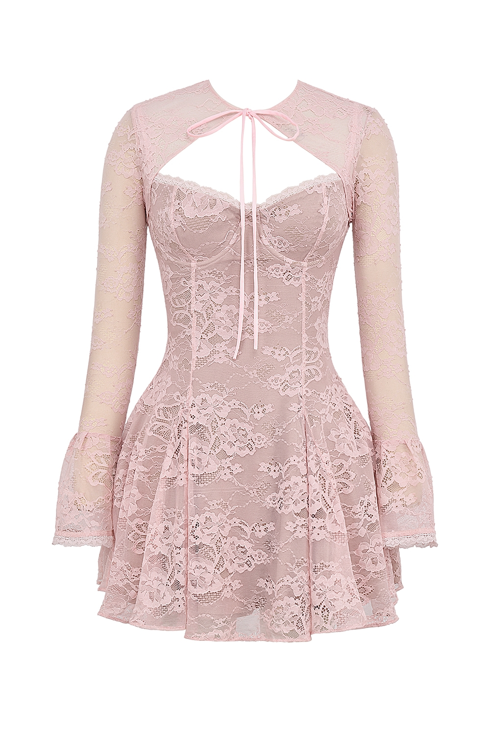 Alice  Perfectly Pink Lace Mini Dress — image 13