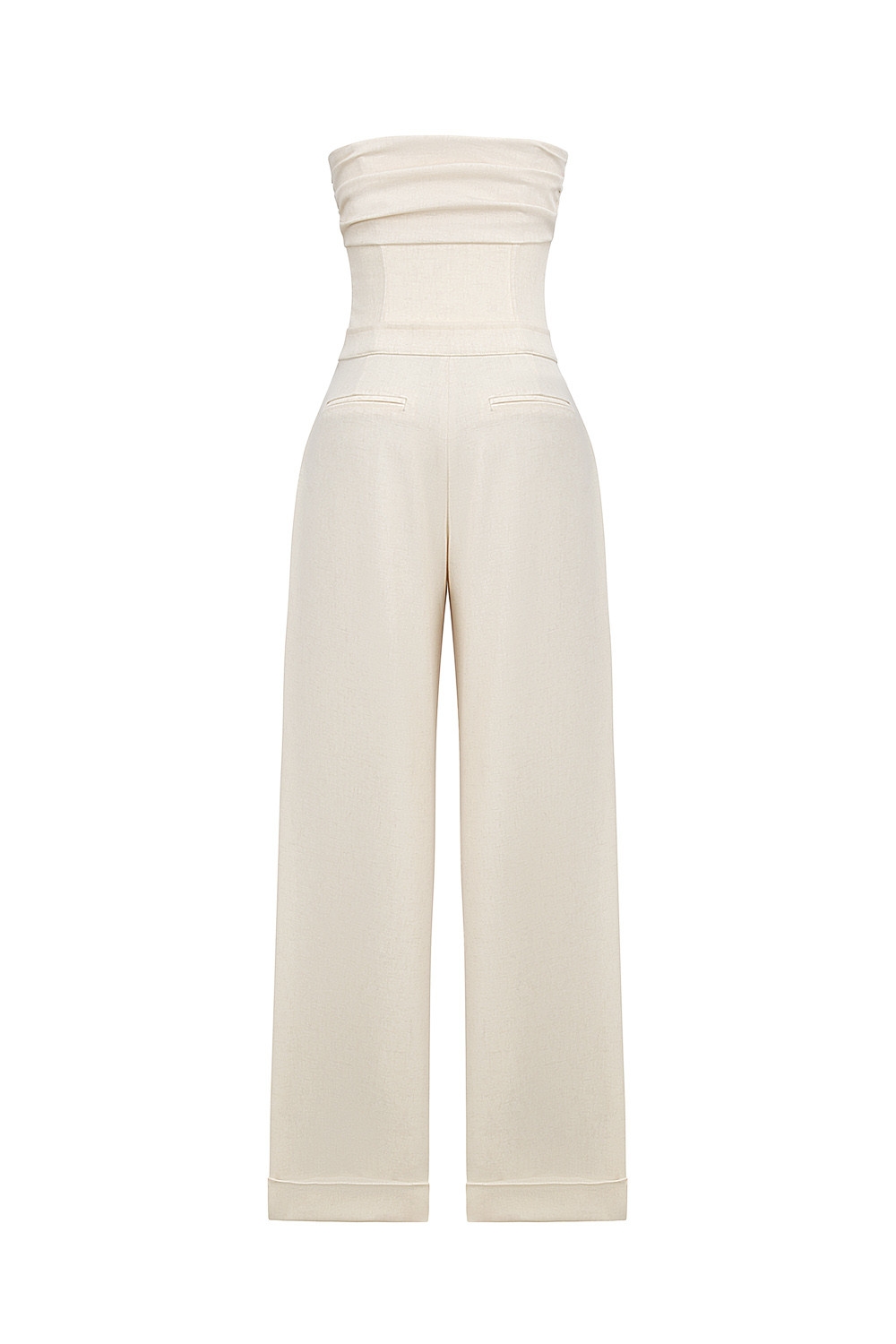 Mistress Rocks Beige Strapless Wide Leg Jumpsuit - SALE — image 13