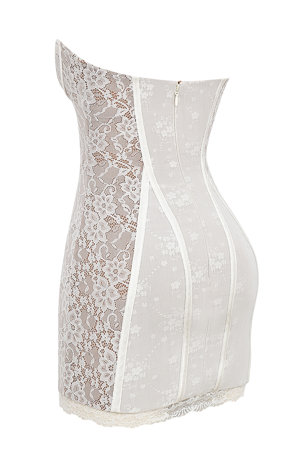 Mistress Rocks White Lace Underwired Mini Dress - SALE — image 11