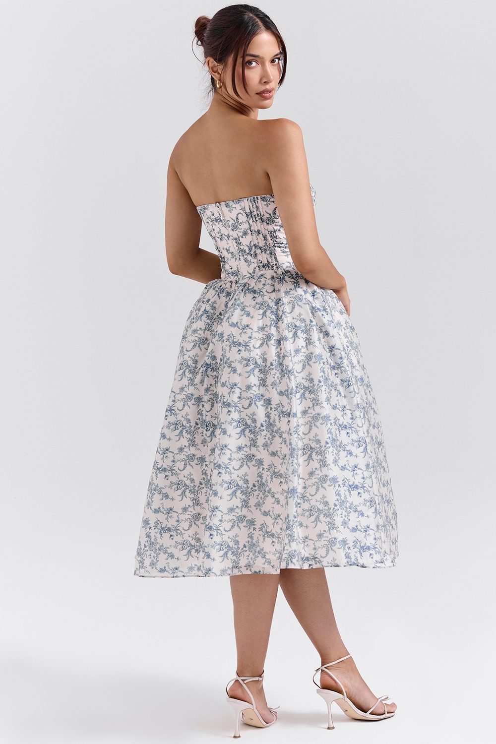 Bennett  English Porcelain Print Strapless Sundress — image 7