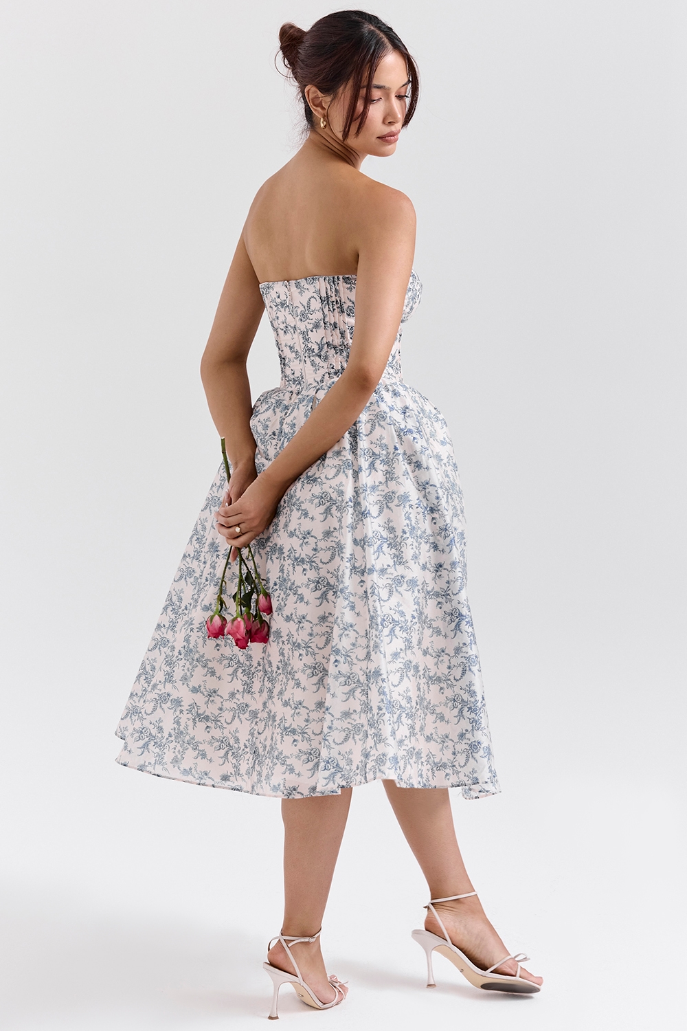Bennett  English Porcelain Print Strapless Sundress — image 5
