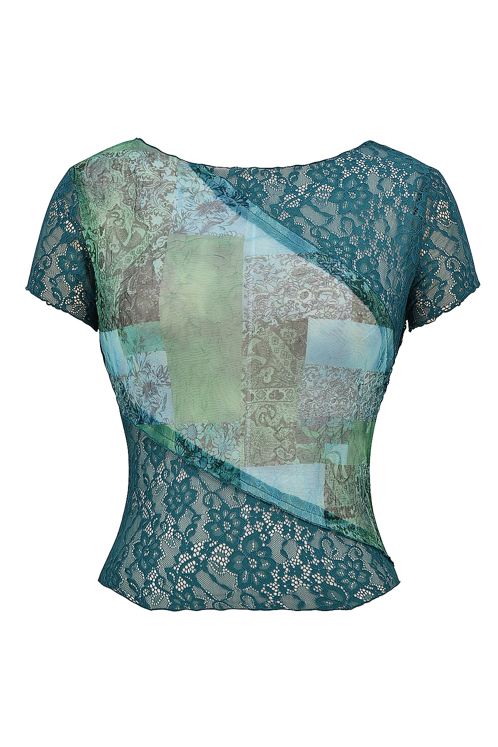 Mistress Rocks Ocean Teal Panelled Top - SALE — image 10