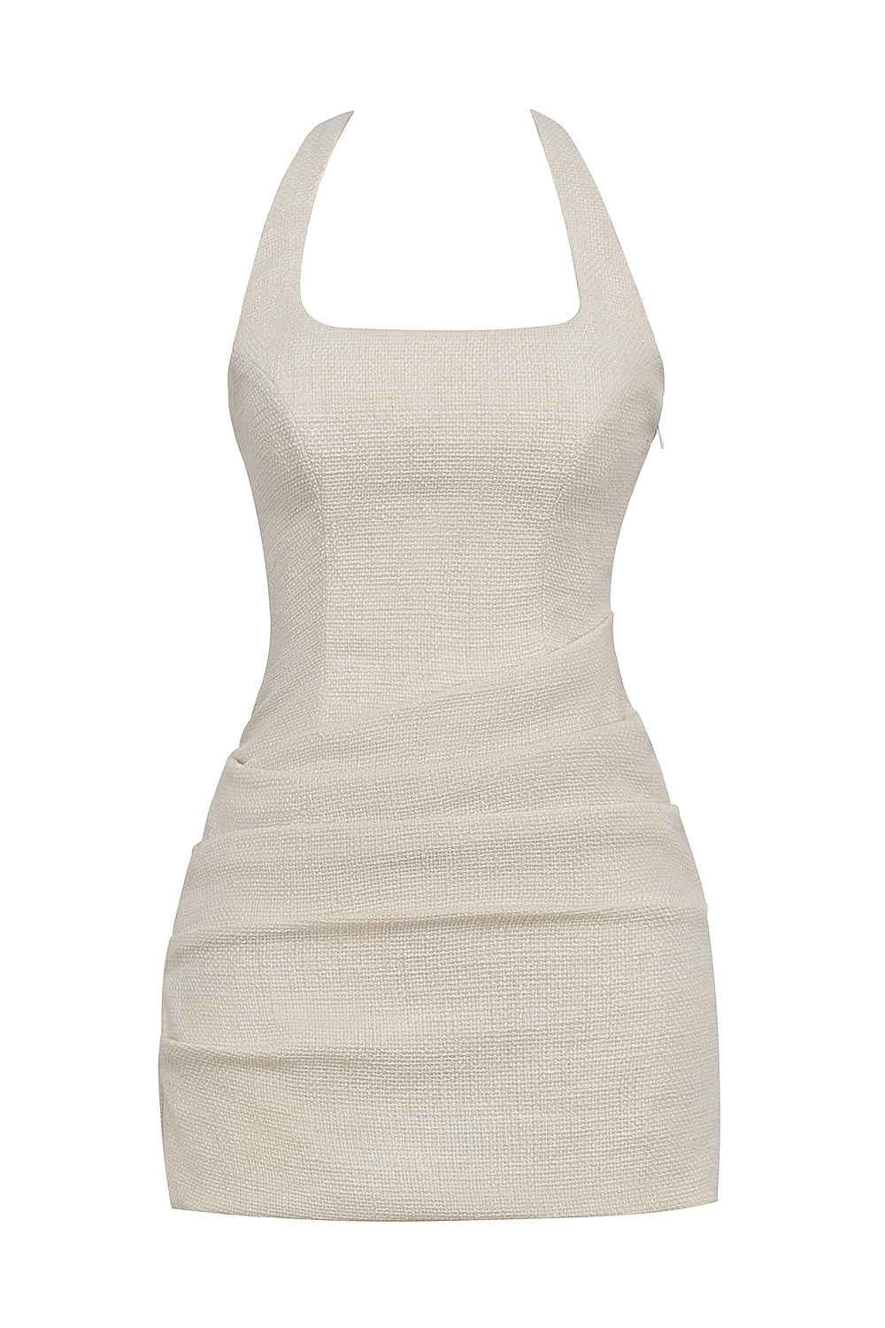 Mistress Rocks Taupe Tweed Backless Halter Mini Dress - SALE — image 10
