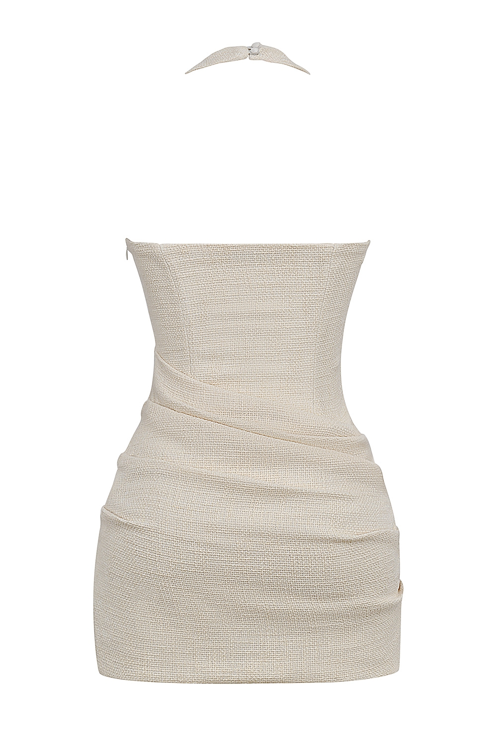 Mistress Rocks Taupe Tweed Backless Halter Mini Dress - SALE — image 12