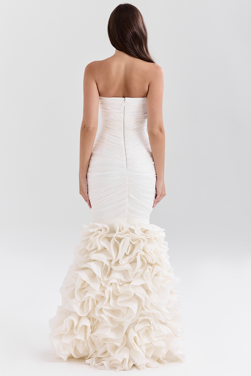 Gabrielle  Ivory Strapless Ruffle Bridal Gown — image 7