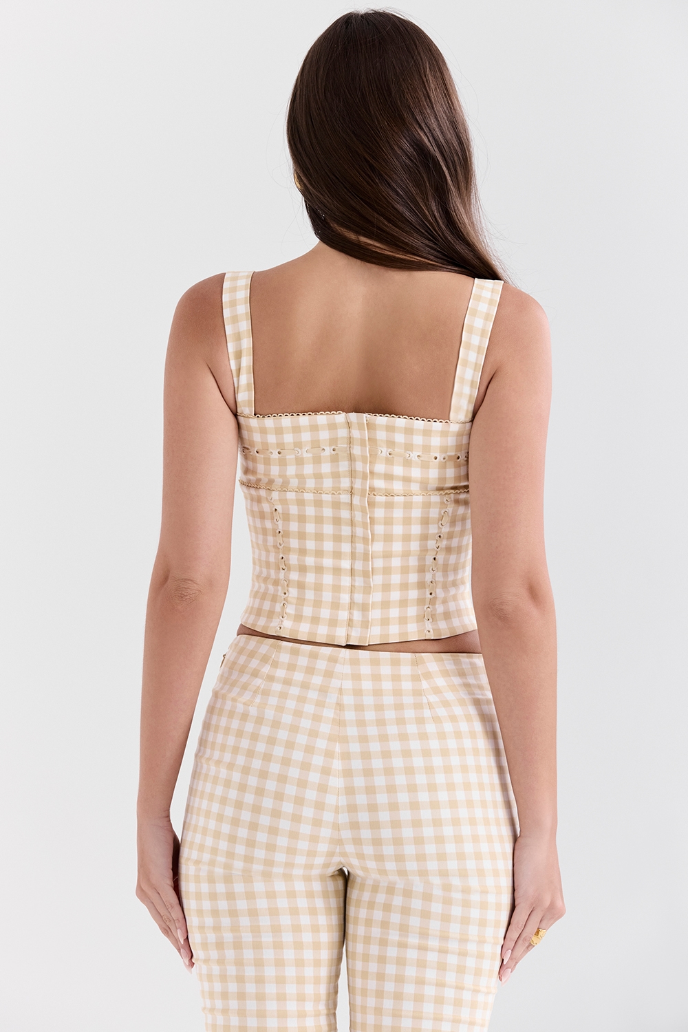 Lottie  Gingerbread Gingham Corset — image 7